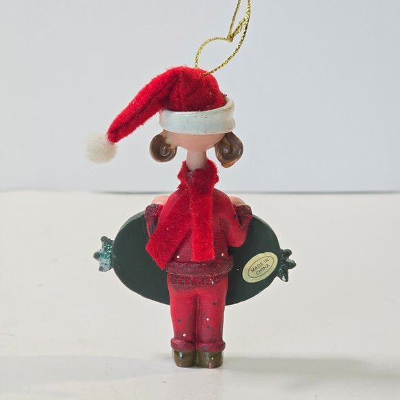 First Born Moms Favorite Christmas Ornament Girl Holiday Hanging Red Green Humor - Picture 3 of 6